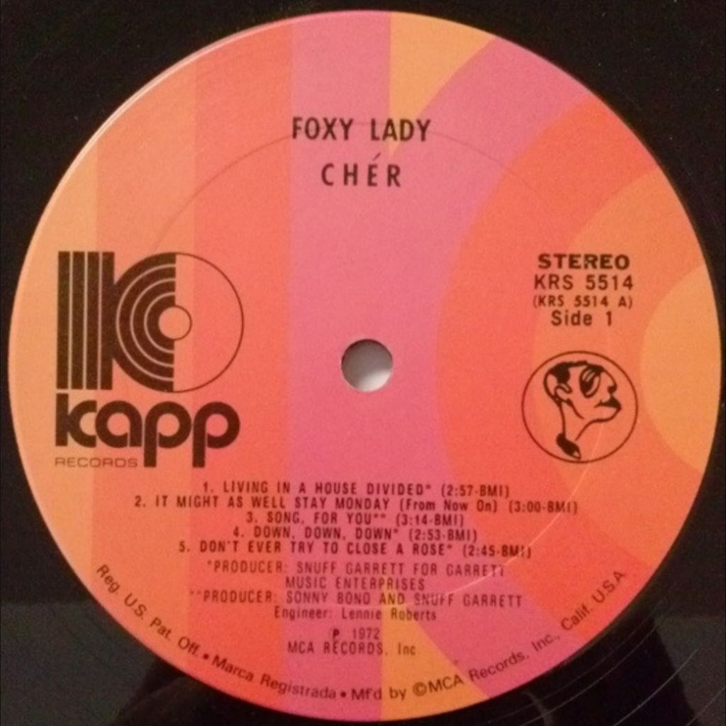 Cher - Foxy Lady - 1972.   (LP). 12. Vinyl. Пластинка. US. - фото фото фото 2