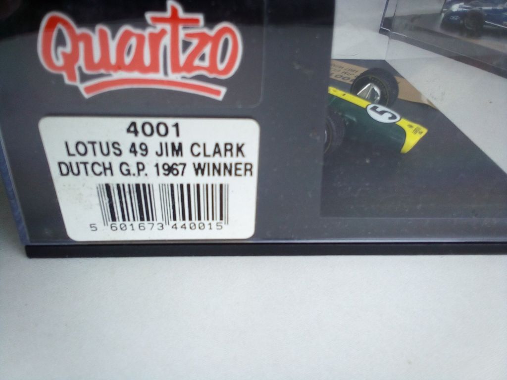 Quartzo F1 LOTUS 49 JIM CLARK DUTCH GP 1967 WINNER 1/43 - фото фото фото 1
