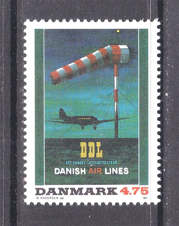 Авиация . Дания  1991 г MNH - - фото фото фото 0