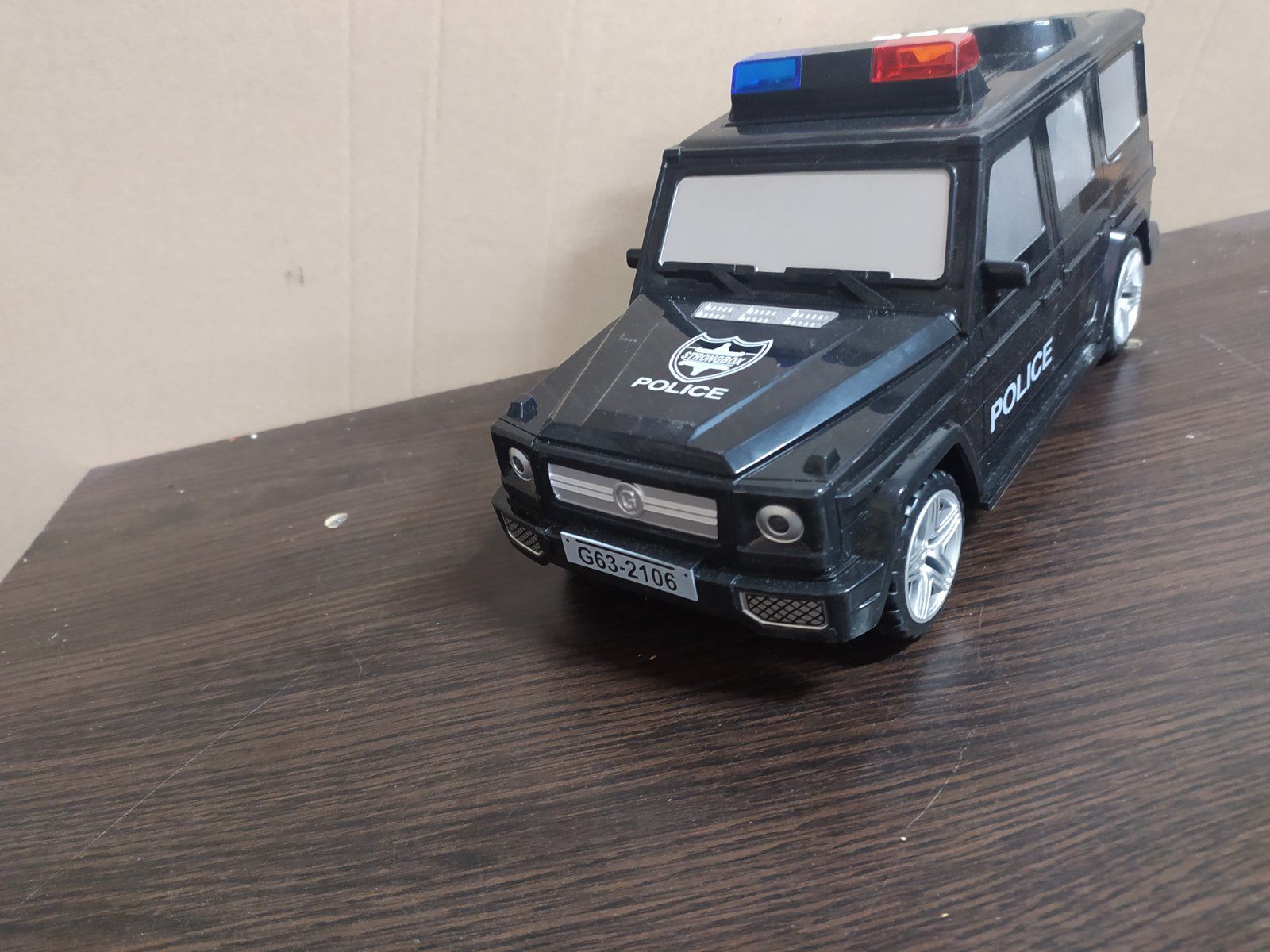 43347  Машинка-копилка G63 mercedes gelenvage police  с кодовым замком, черная - фото фото фото 1