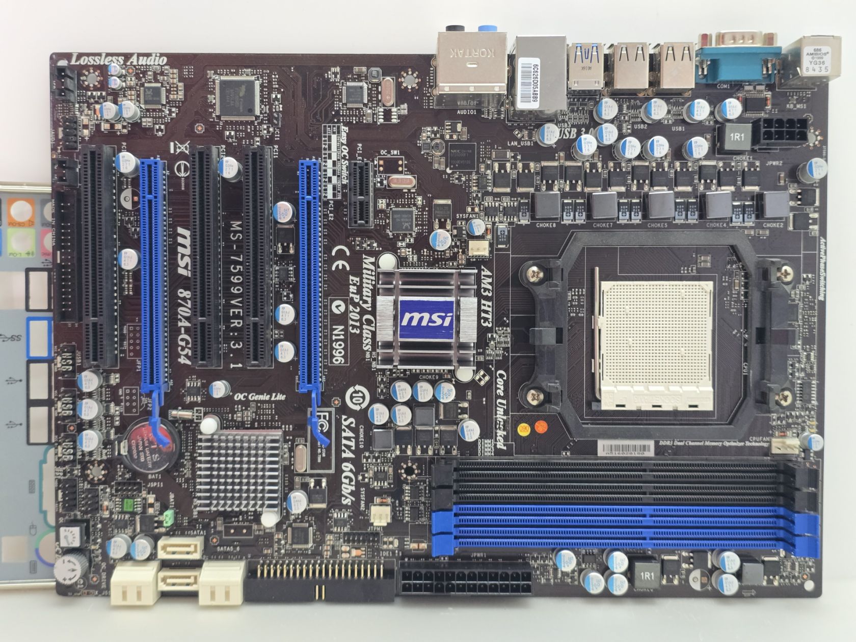 Материнська плата MSI 870A-G54  (Socket AM3,DDR3,б/у) - фото фото фото 0