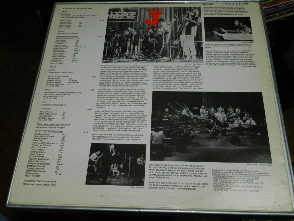 LP  AMIGA JAZZ - Weimer 1985 - фото фото фото 1