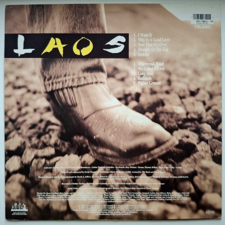 Laos - We Want It - 1990.  (LP). 12. Vinyl. Пластинка. Germany. Rare. - фото фото фото 1