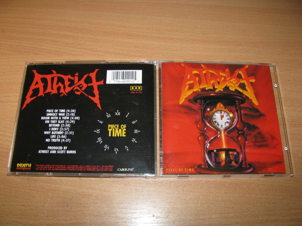 ATHEIST - Piece Of Time  (1990 Death Records, 1st press,USA) - фото фото фото 0