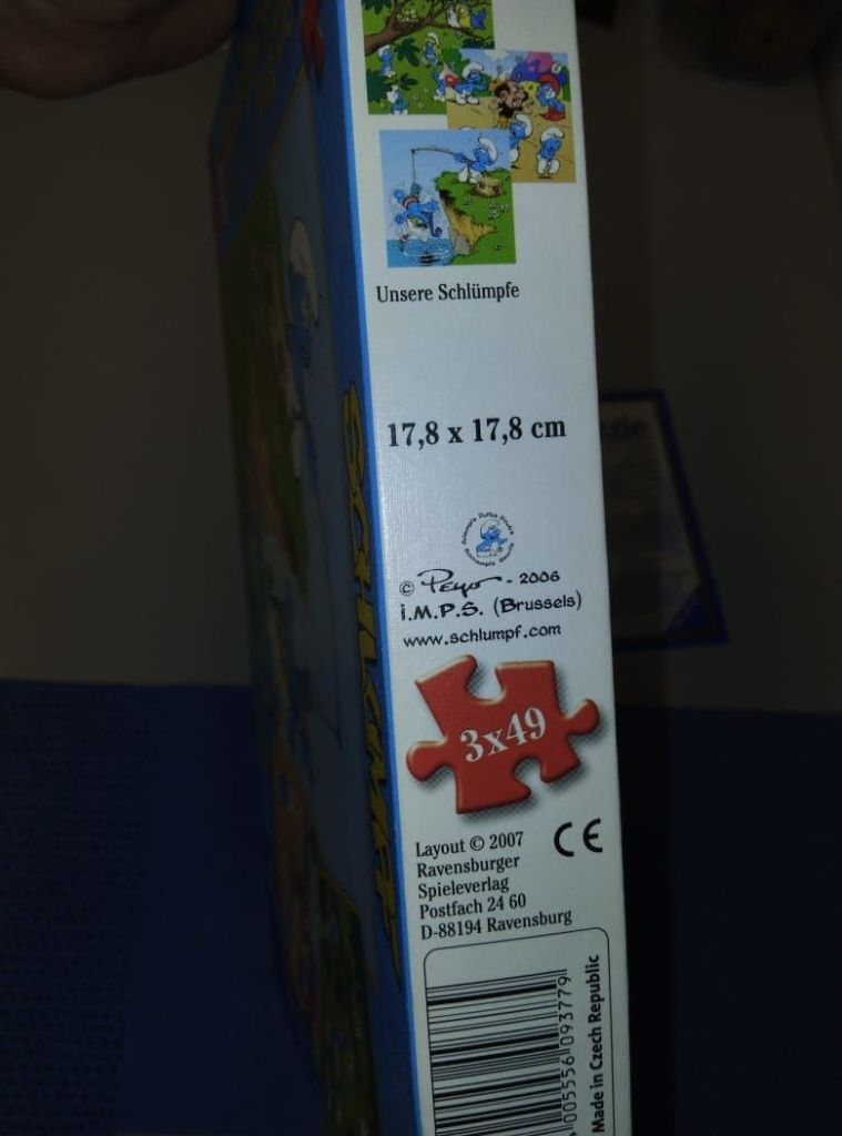 Дитячі пазли Ravensburger Смурфики 3в1  (3x49 елементів) Смурф - фото фото фото 1