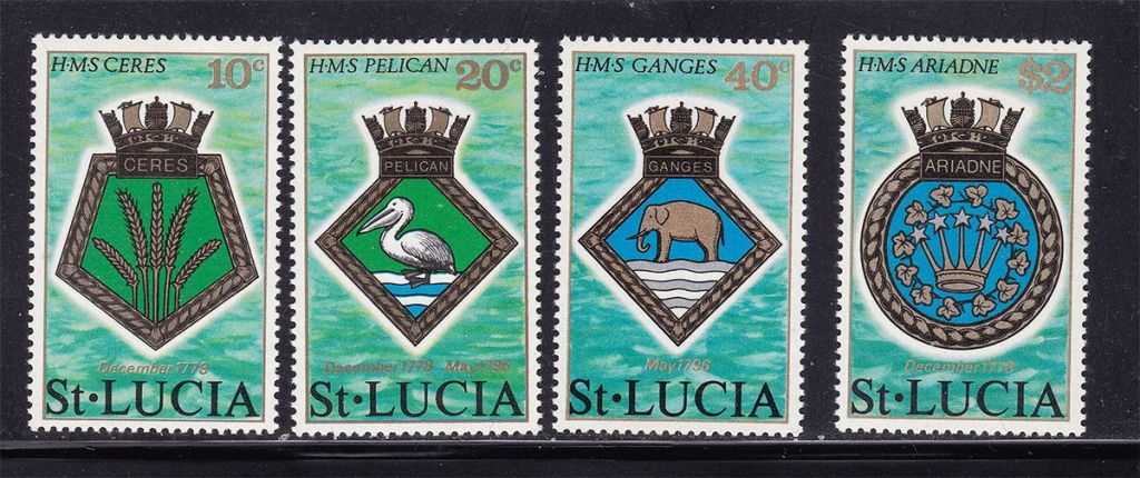 NM Фауна . Ст. Люсия 1976 г ** - геральдика - фото фото фото 0