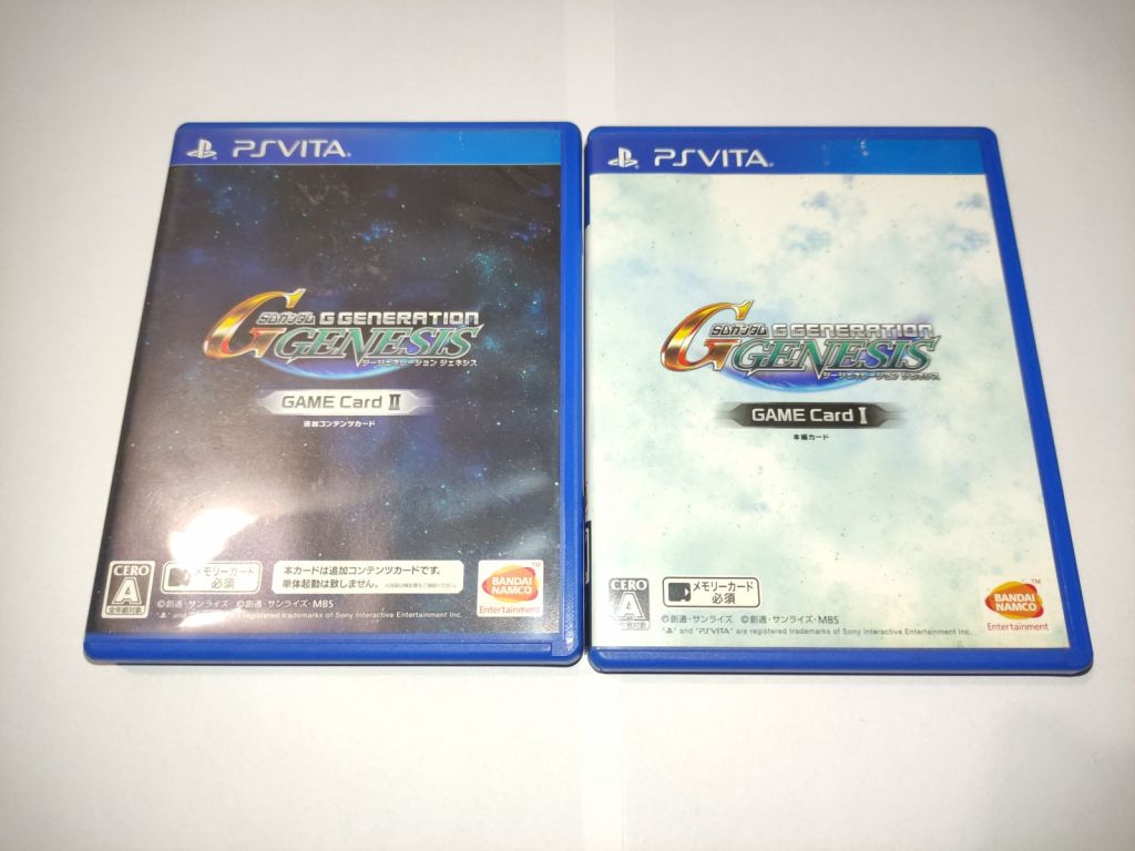 SD Gundam G Generation Genesis Card I + II PS Vita Японія б/в - фото фото фото 0