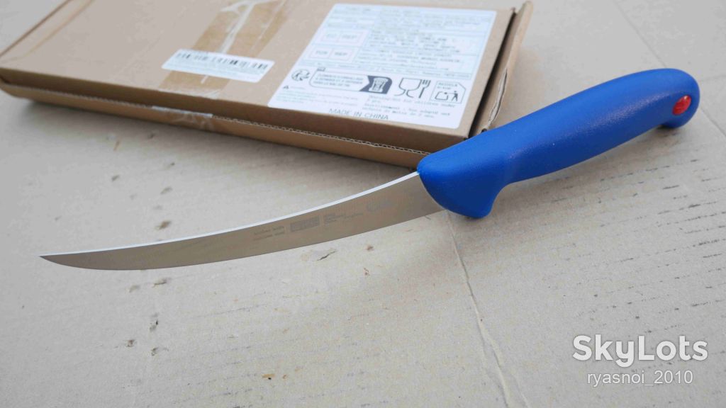 Plys TZHS903 D4, Plastic blue, 40Cr13 Satin, Kitchen Knife, Fixed - фото фото фото 7