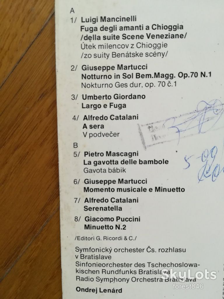 Italian orchestral masterpieces-Ex.+, Чехословакия - фото фото фото 2