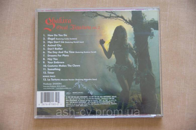 Музичний диск CD. SHAKIRA - ORAL FIXATION - фото фото фото 2