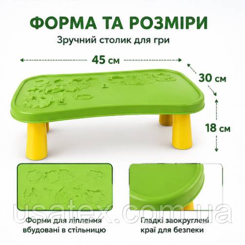 Набір для ліплення Playtive Knet-Set Spieltisch зі столиком, пластиліном та аксесуарами, 42 предмети - фото фото фото 2