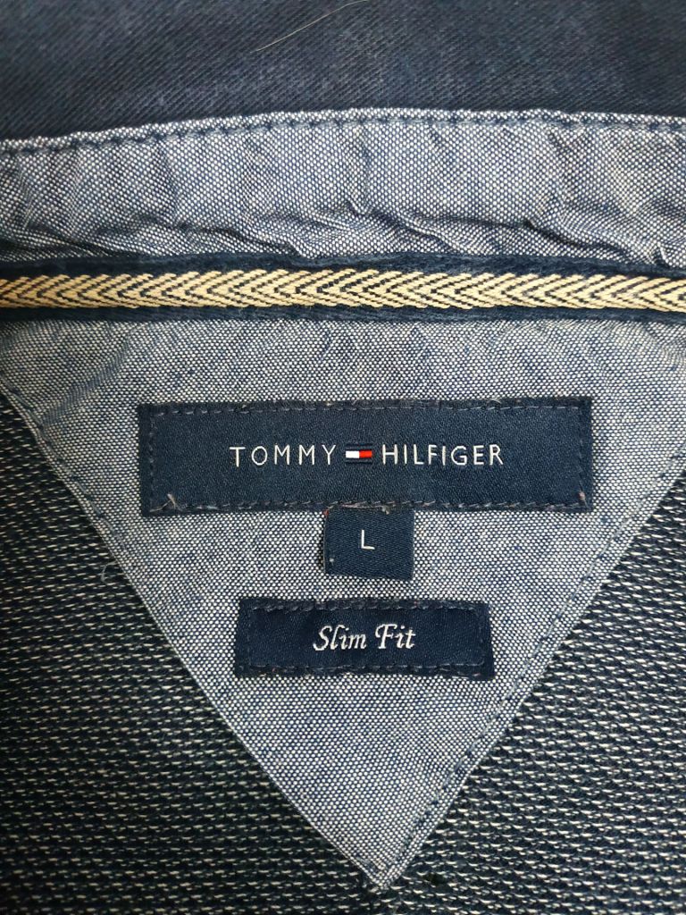Футболка синя меланж TOMMY HILFIGER p-p L - фото фото фото 5