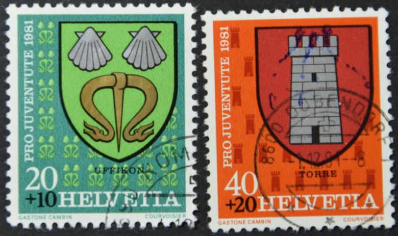 Швейцария Гербы Геральдика 1981 - фото фото фото 0