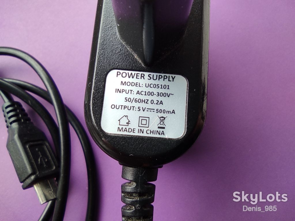 Зарядное устройство, UC05101, DC 5V, 500mA, microUSB - фото фото фото 1