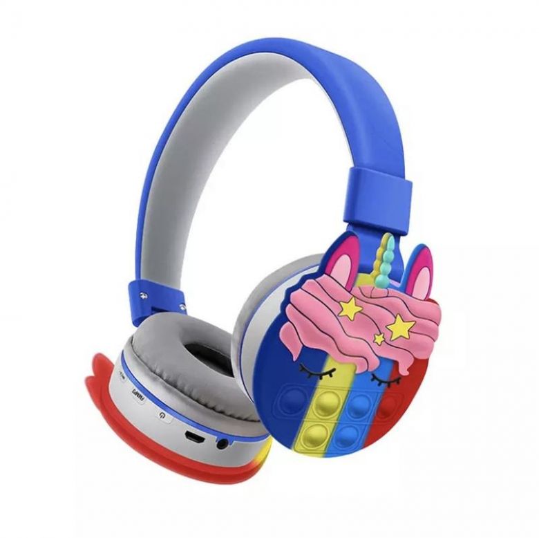 Навушники Bluetooth AKZ K32 Pop IT Темно сині - фото фото фото 0