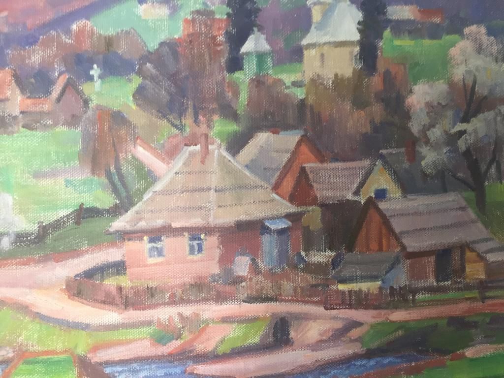 Закарпатська школа живопису. В.Габда. " Село Стрічава". 1994 р. - фото фото фото 5