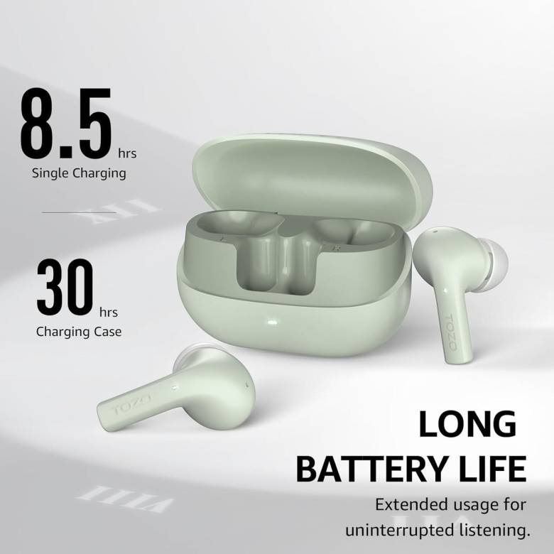 Беспроводные наушники TOZO E2 с 2 микрофонами Bluetooth 5.3 - фото фото фото 2