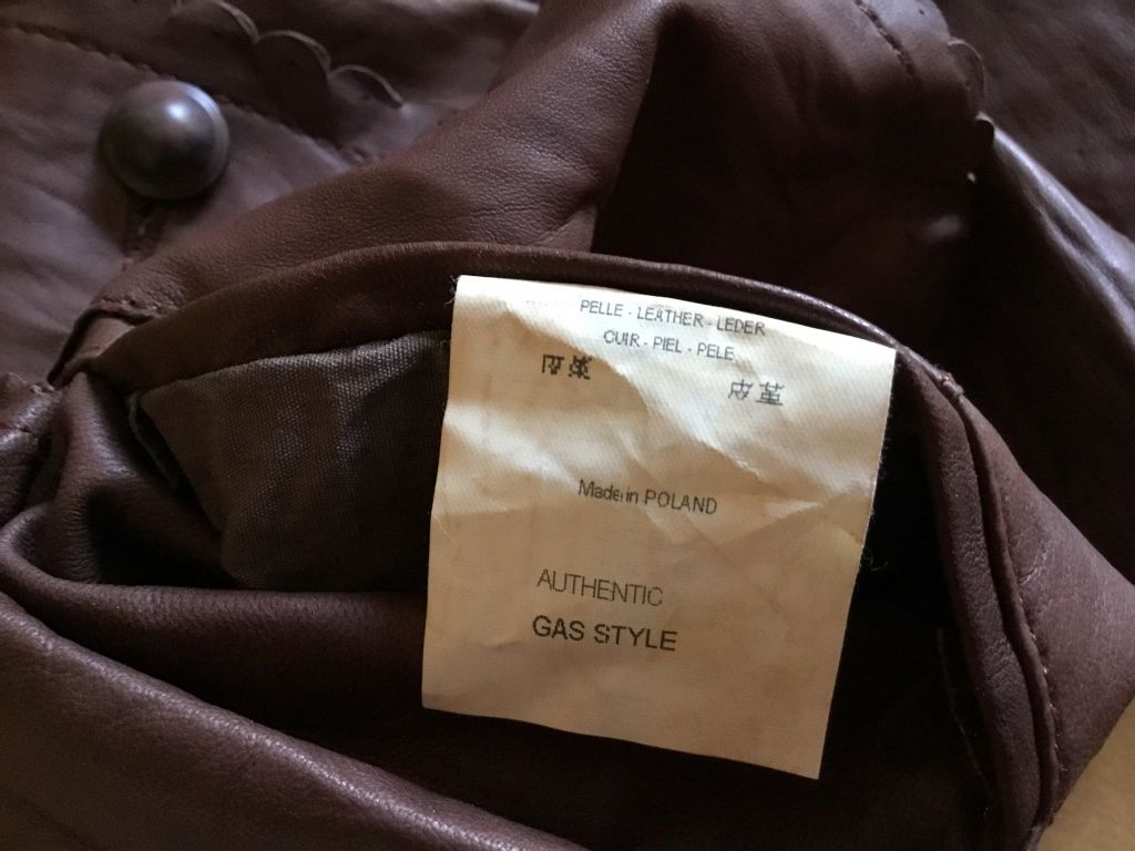 Оригинальная куртка GAS, натуральная кожа, Польша - фото фото фото 3