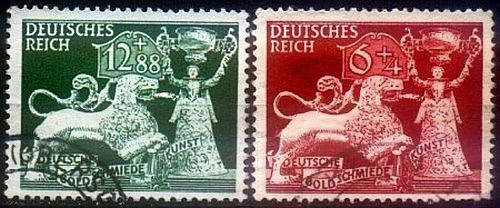 1942 - Рейх - Ювелірне мистецтво Mi.816-17 _5.0 €_ гаш - фото фото фото 0