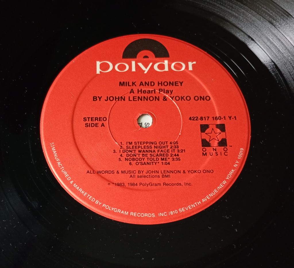 JOHN LENNON &amp; YOKO ONO Milk And Honey LP  VG+/EX - фото фото фото 3