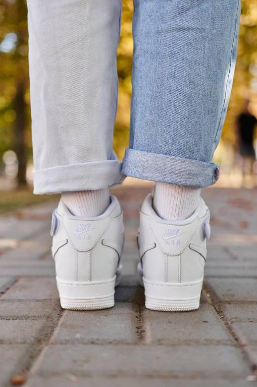 Nike Air Force Mid Winter White (Хутро) 36 - фото фото фото 2