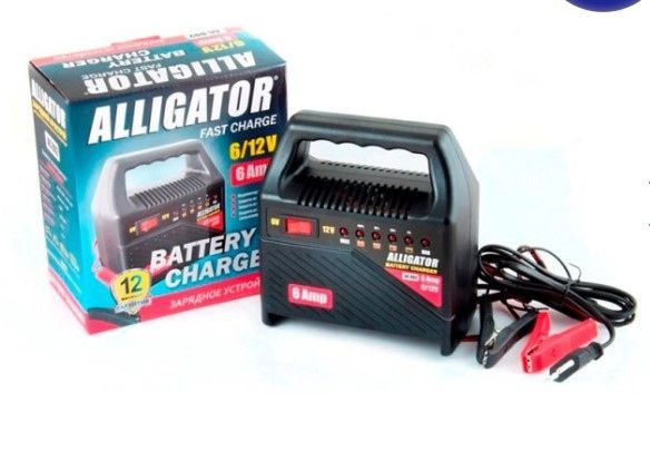 Зарядний пристрій 6А для акумуляторів 12v/6v ALLIGATOR - фото фото фото 1
