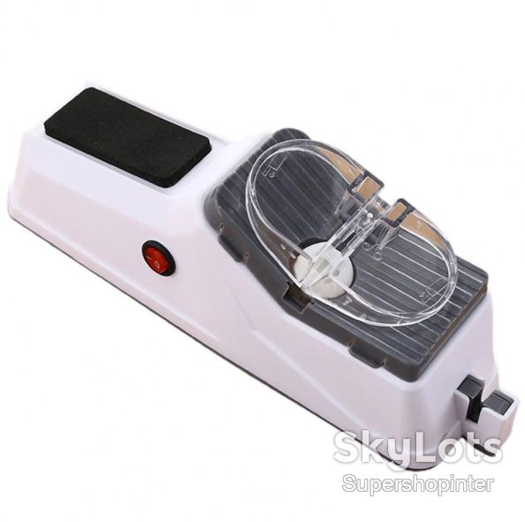 Электрическая точилка для ножей Electric Knife Sharpener от USB, Белый / Профессиональная электроточилка / Ножеточка - фото фото фото 6