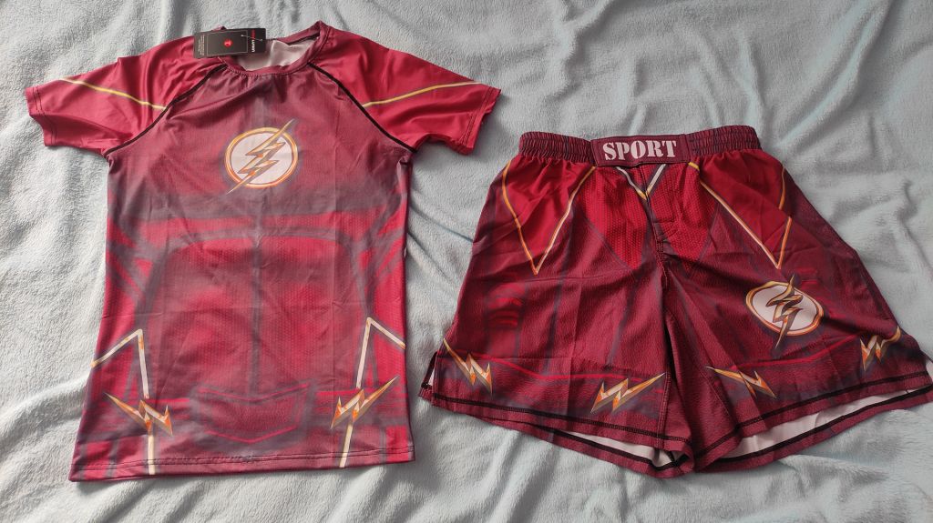 Костюм Флеша Flash на літо футболка шорти - фото фото фото 0