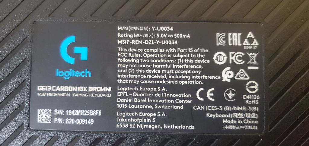 Ігрова клавіатура Logitech G513 механічна RGB підсвітка - фото фото фото 3