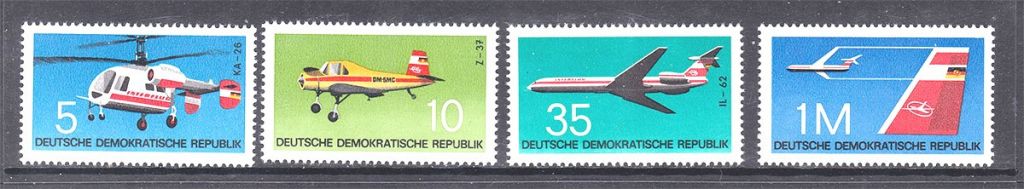 Авиация . ГДР / DDR 1972 г  MNH - - фото фото фото 0