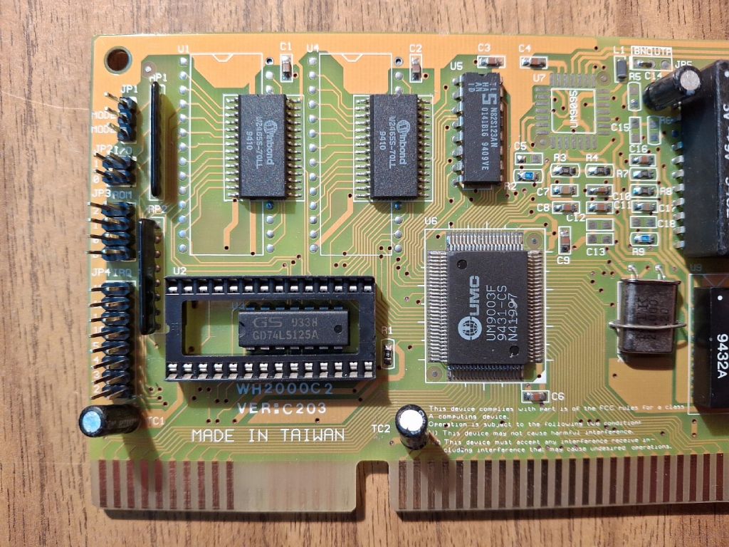 Сетевая карта UMC UM9003F ISA Ethernet card     (#01) - фото фото фото 1