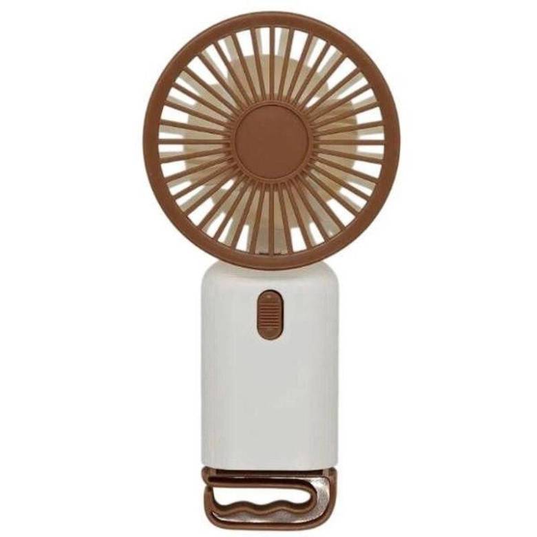 Вентилятор ручной аккумуляторный с подставкой Multi Fan Rl-07, коричневый - фото фото фото 0
