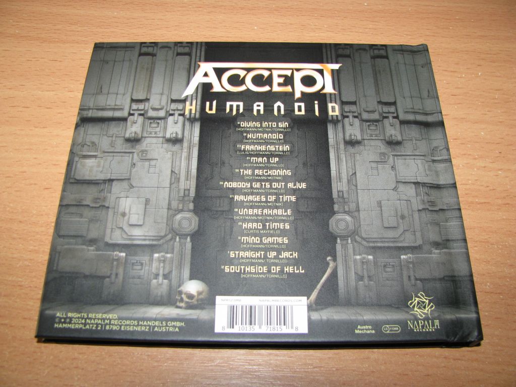 ACCEPT - Humanoid  (2024 Napalm Records, LIMITED MEDIABOOK) - фото фото фото 1