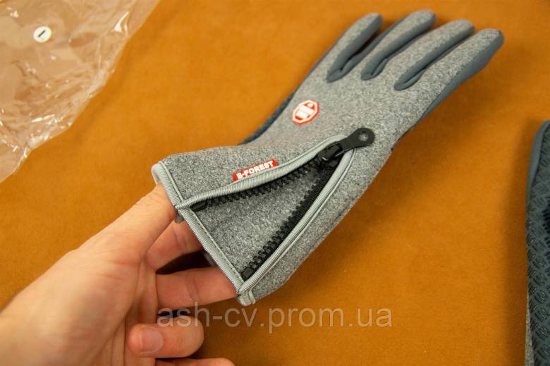 Рукавички, Unisex, Winter, Thermal, Warm, Grey, L - фото фото фото 5