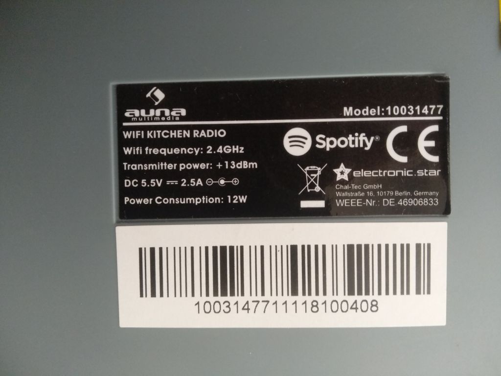Интернет радио кухонное Auna KR-500 CD USB AUX WI-FI - фото фото фото 7