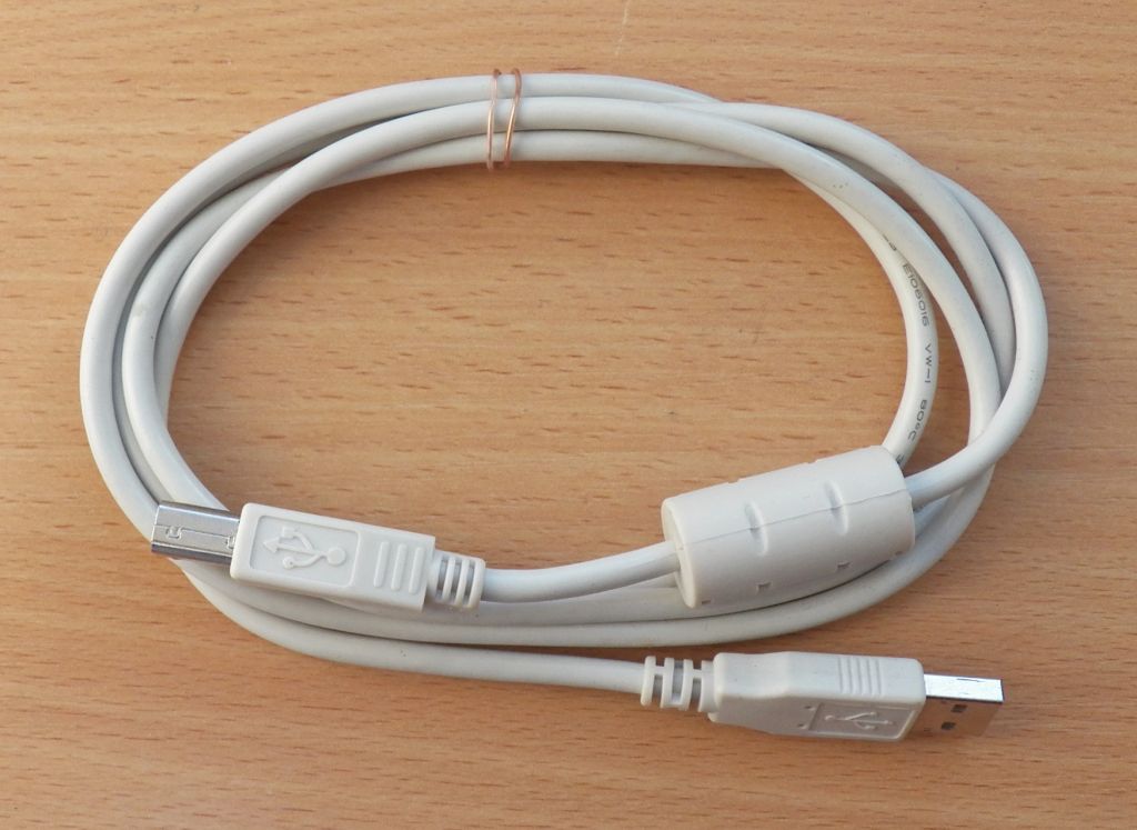 Кабель для принтера USB 2.0 AM/BM 1.5 м White якісний - фото фото фото 1
