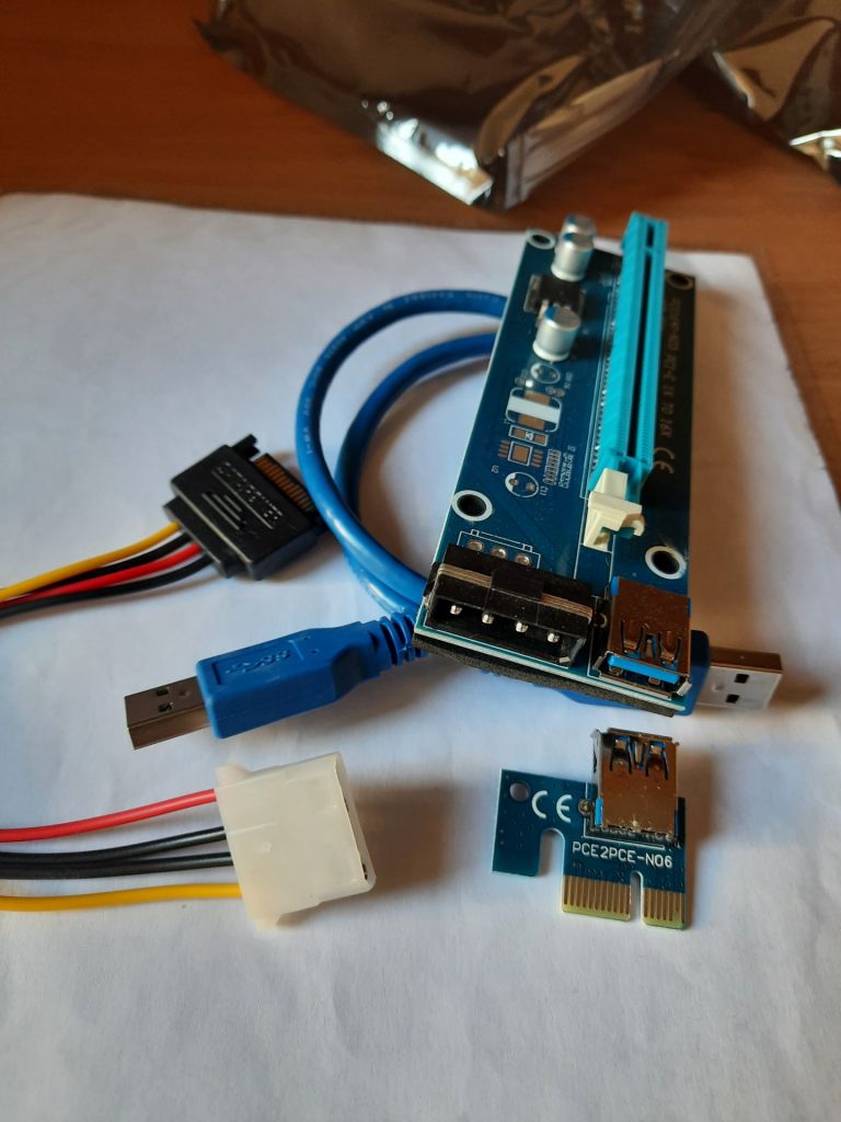 Райзер Riser v.006 PCI-E 6pin USB 3.0 60см НОВІ - фото фото фото 0