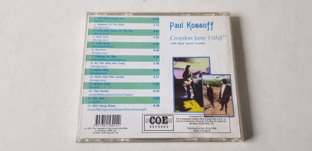 1975) Paul Kossoff Live In Croydon 75 - фото фото фото 1