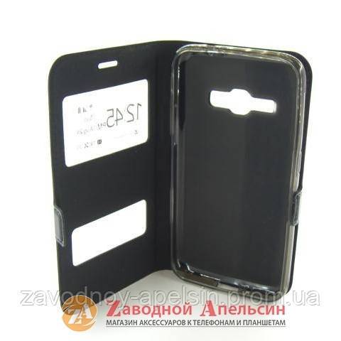 Чехол книжка Samsung J1 J120 2016 Smart Case black - фото фото фото 2