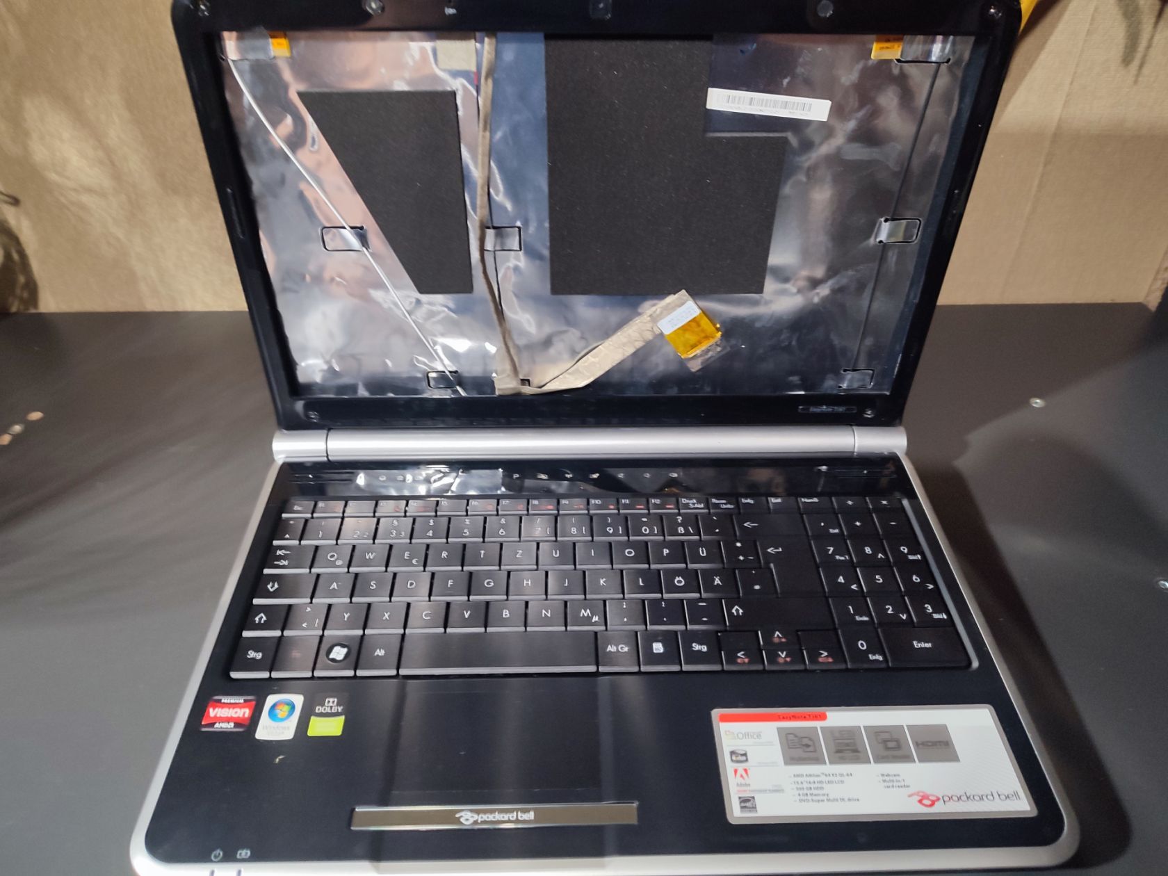 Ноутбук  Packard Bell TJ61  розбір - фото фото фото 0
