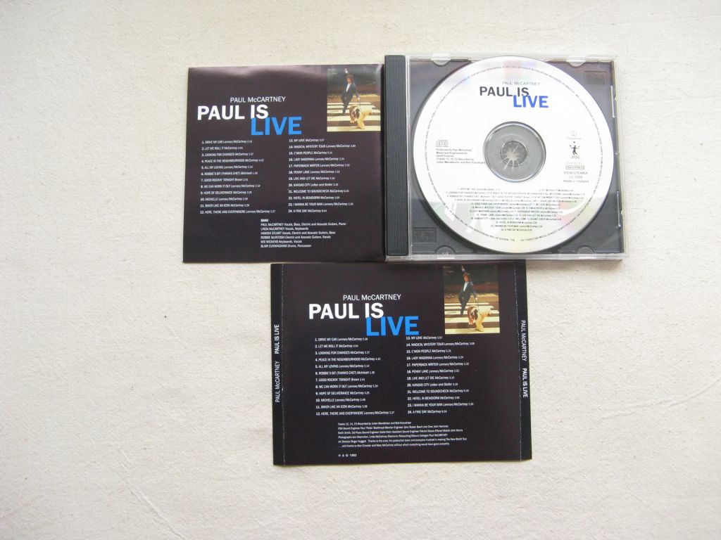 CD Beatles Family. Paul McCartney /ex-Beatles/. Paul Is Live. 1993. - фото фото фото 2