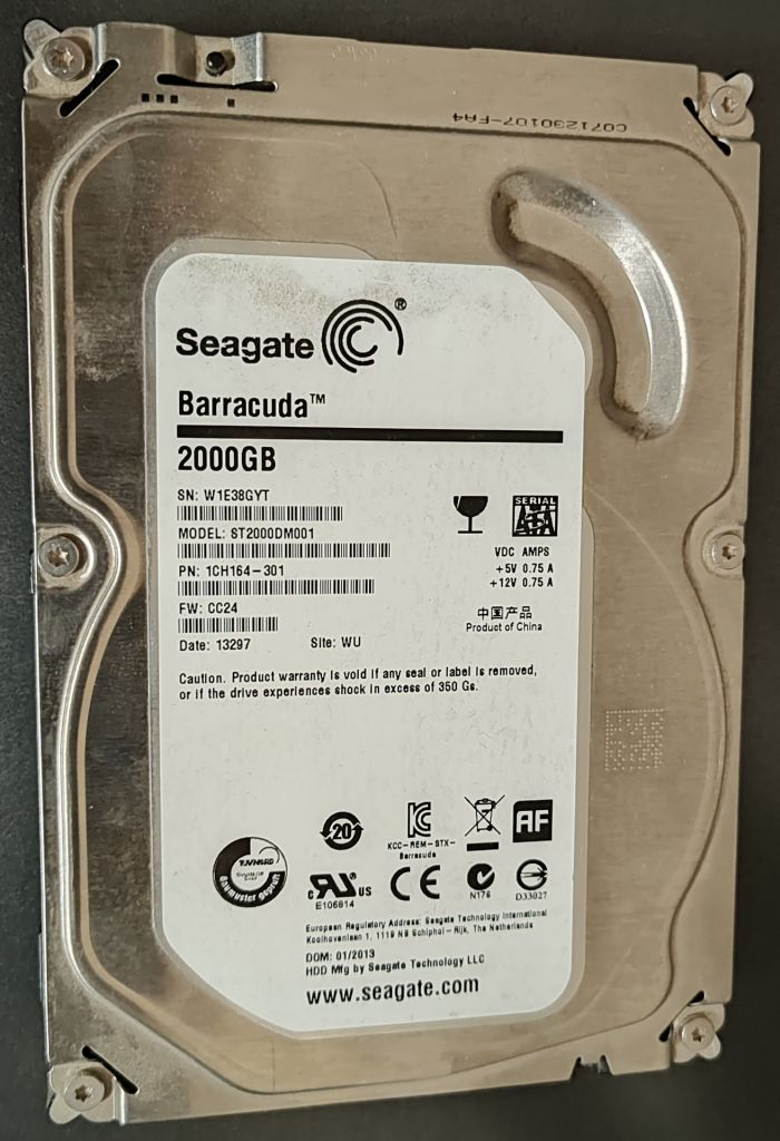 Жесткий диск Seagate ST2000DM001-1CH164 на 2000 Гб 2Тб - фото фото фото 0