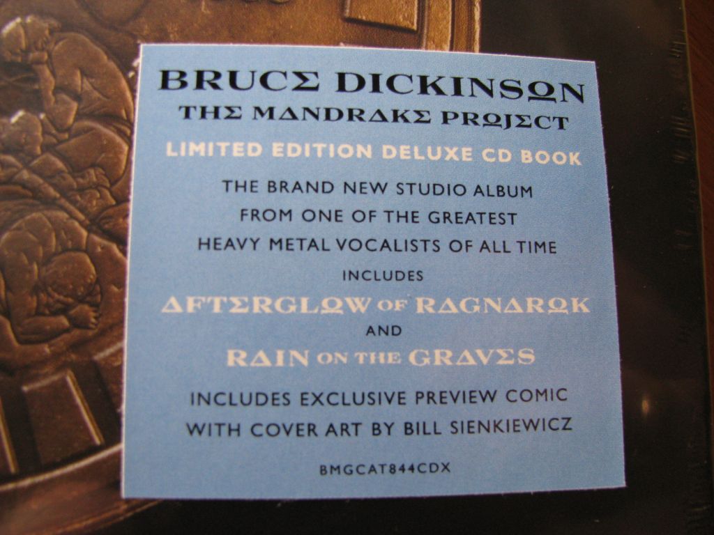 BRUCE DICKINSON - The Mandrake Project   (2024 BMG, LIMITED DIGIBOOK) Iron Maiden - фото фото фото 3