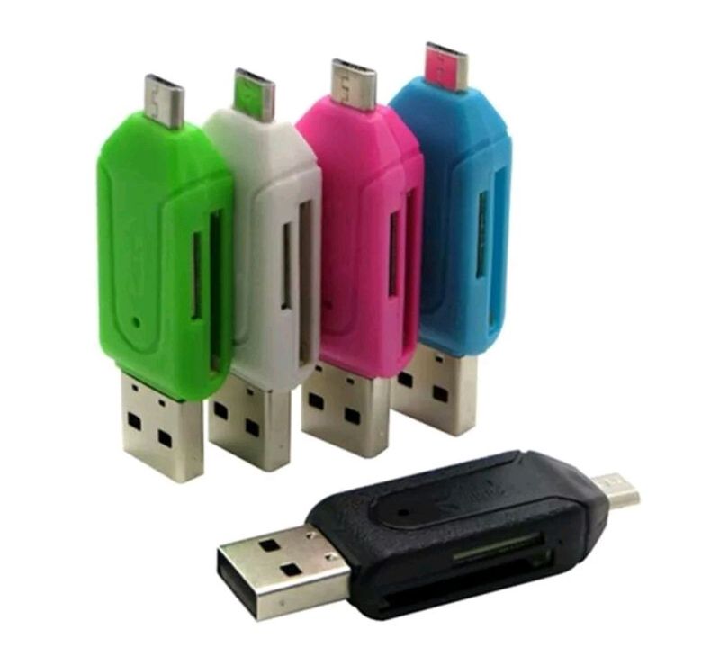 Картридер OTG MicroUSB &amp; USB Для MicroSD І SD/MMC Карт - фото фото фото 2