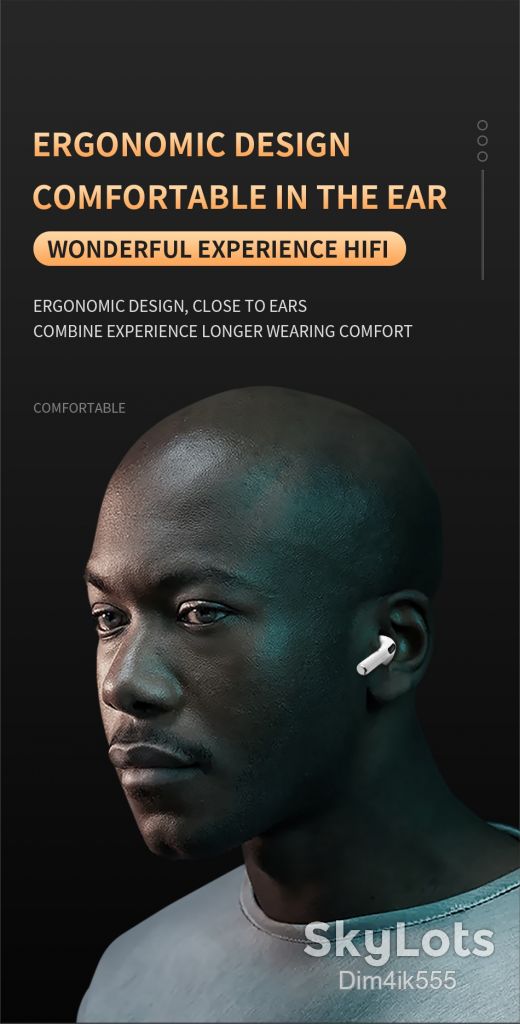 Беспроводные наушники Air Pro 6 сенсорные с кейсом Bluetooth V5.0 White / Black - фото фото фото 6