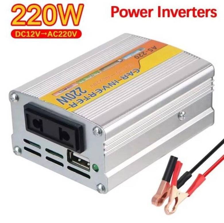 Преобразователь тока, напряжения, инвертор 220W, car inverter As-220 от аккумулятора 12V-220V - фото фото фото 1