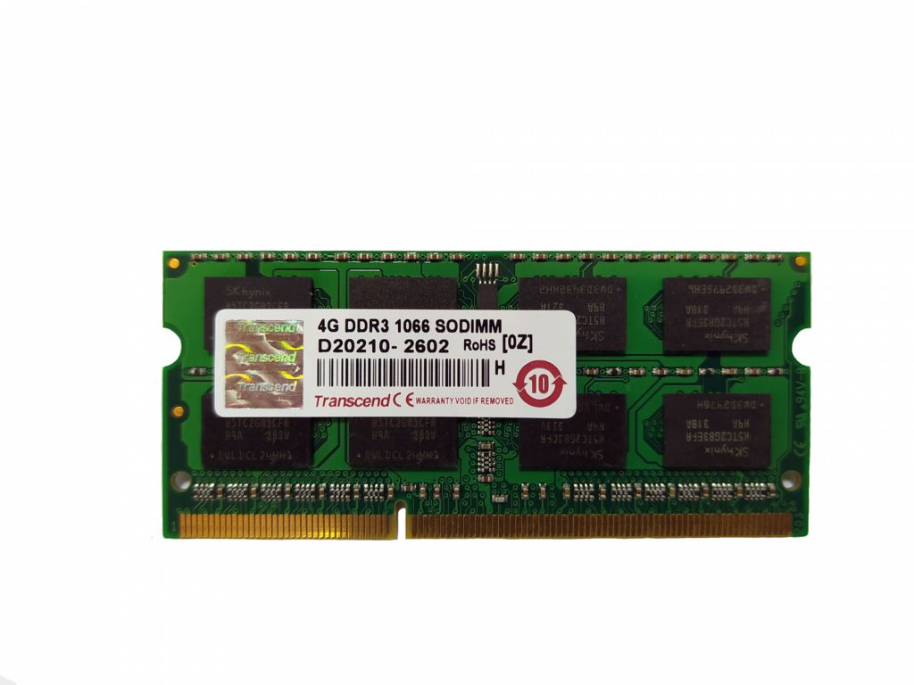 Оперативна пам'ять Transcend SODIMM DDR3-1066 4096MB PC3-8500  (TS4GAP1066S) - фото фото фото 0