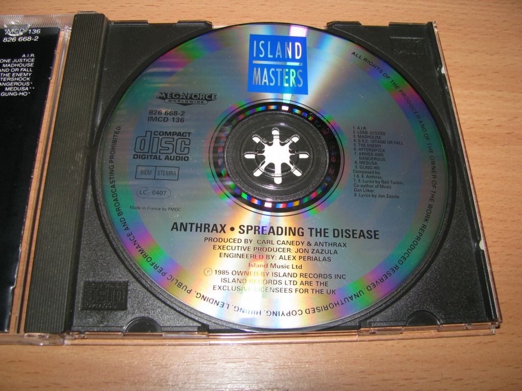 ANTHRAX "Spreading The Disease   (1985 Island ,old press) - фото фото фото 2