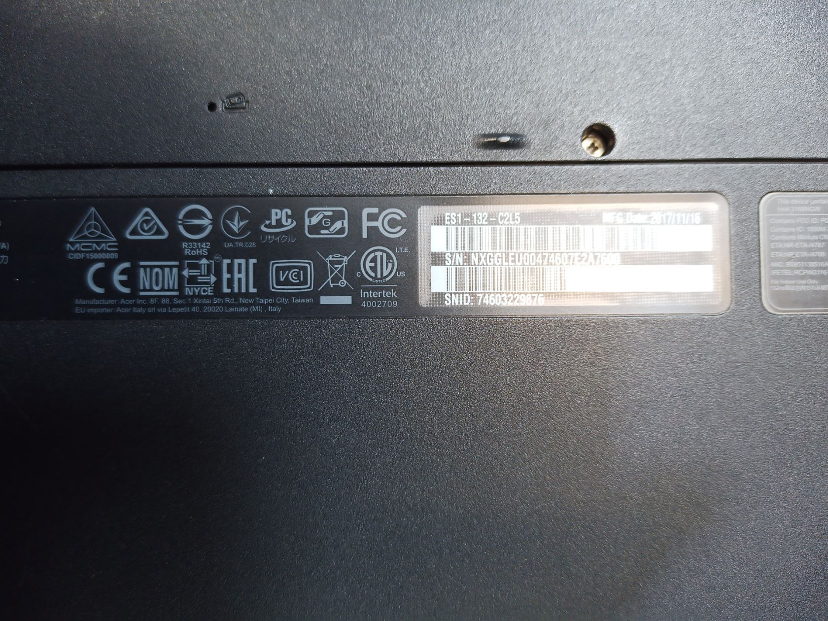 Aspire ES1-132   11дюймів   Celeron N3350 - фото фото фото 6