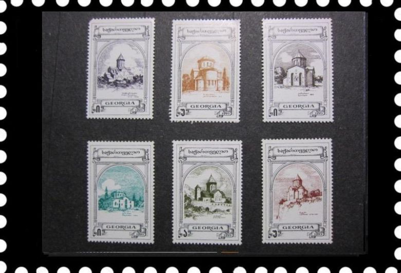 СНГ ГРУЗИЯ 1995 АРХИТЕКТУРА ЦЕРКВИ 10Е РЕДКОСТЬ - фото фото фото 0